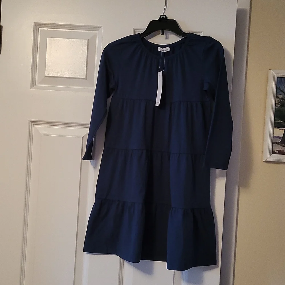 🔅Sunshine Swing blue dress, casual